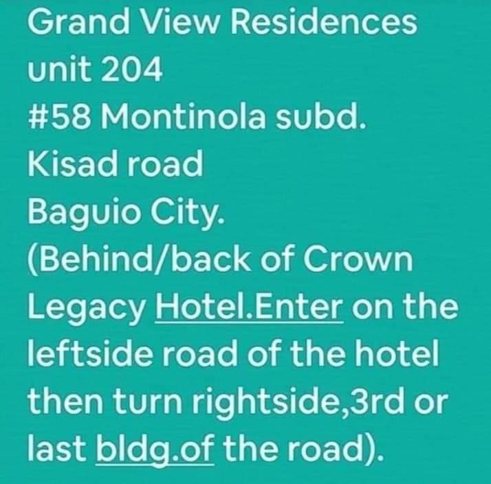 Grandview Residences By Vilma-Unit 204 Near Burnham Park باغيو المظهر الخارجي الصورة